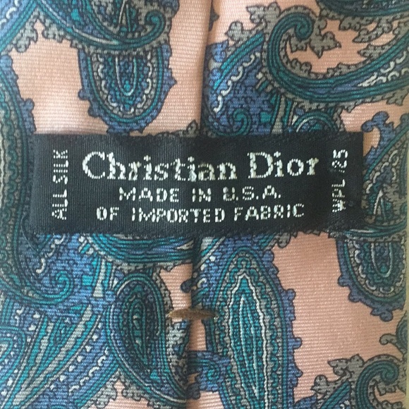 Christian Dior all silk paisley tie. Handsome!❣️ - Picture 3 of 4